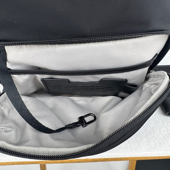 TUMI Voyageur Denver Black Nylon Backpack & TUMI Alpha ID Leather Wallet Set - Picture 5 of 16